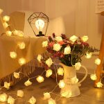 Guirnalda De Luces Led Rosas, Decoración Navideña Y Romántic