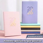 Agenda 2026 Espiral Diaria A5 Colors Cuero Mooving Manualidades