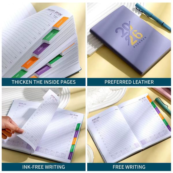 Agenda 2026 Espiral Diaria A5 Colors Cuero Mooving Manualidades